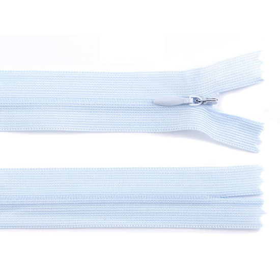 Fermoar ascuns nedetașabil, no 3 lungime 50 cm - Gri albăstrui deschis (1 Bucată) Fermoar ascuns nedetașabil, no 3 lungime 50 cm - Gri albăstrui deschis (1 Bucată)