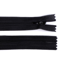 Fermoar ascuns nedetașabil, no 3 lungime 50 cm - Negru (1 Bucată)