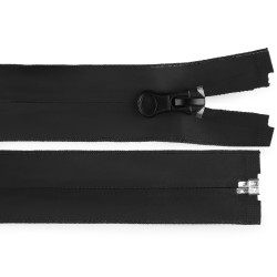 Fermoar spiralat rezistent la apă nr. 7 lungime 65 cm - Negru (1 Bucată)