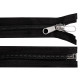 Fermoar spiralat nr. 10 cu cheita dublu tragator, lungime 220 cm - Negru (5 Bucăți) Fermoar spiralat nr. 10 cu cheita dublu tragator, lungime 220 cm - Negru (5 Bucăți)