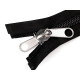 Fermoar spiralat nr. 10 cu cheita dublu tragator, lungime 220 cm - Negru (5 Bucăți) Fermoar spiralat nr. 10 cu cheita dublu tragator, lungime 220 cm - Negru (5 Bucăți)