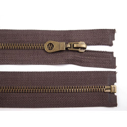 Fermoar alama învechită, no 5 lungime 60 cm - Maro ciocolatiu (1 Bucată)