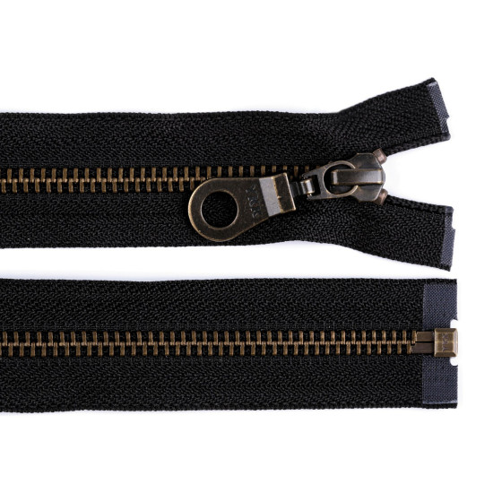 Fermoar din alamă ykk no 5, lungime 70 cm - Negru (25 Bucăți) Fermoar din alamă ykk no 5, lungime 70 cm - Negru (25 Bucăți)