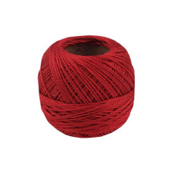 Aţă pentru brodat cotton perle nitarna cehia - Aurora red (10 Bucăți)
