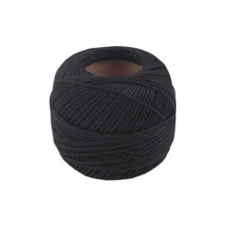 Aţă pentru brodat cotton perle nitarna cehia - Negru (10 Bucăți)