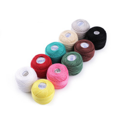 Aţă pentru brodat cotton perle nitarna cehia - Mix variante (10 Bucăți)