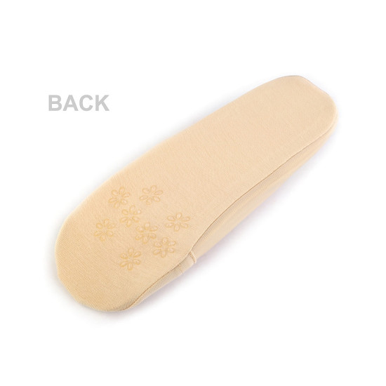 Talpici din bumbac cu bandă de silicon antialunecare - Alb (10 Perechi) Talpici din bumbac cu bandă de silicon antialunecare - Alb (10 Perechi)