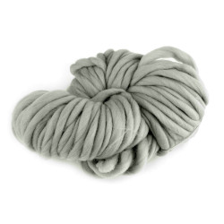 Fir de tricotat gros, cca 250 g - Gri verzui deschis (1 Bucată)