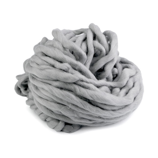 Fir de tricotat gros, cca 250 g - Gri verzui deschis (1 Bucată) Fir de tricotat gros, cca 250 g - Gri verzui deschis (1 Bucată)