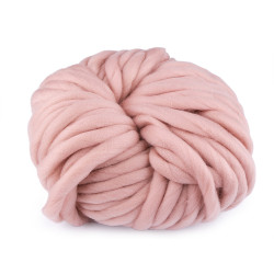 Fir de tricotat gros, cca 250 g - Roz pudrat (1 Bucată)