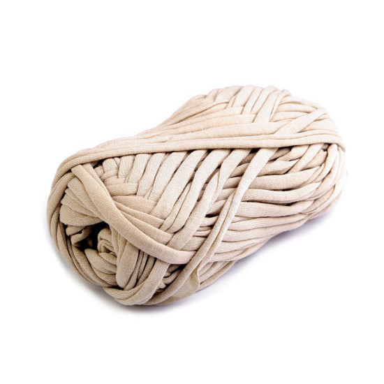 Bandă de tricotat spaghetti, 100 g - Maro deschis (10 Bucăți) Bandă de tricotat spaghetti, 100 g - Maro deschis (10 Bucăți)