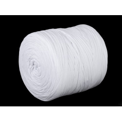 Bandă de tricotat spaghetti, 700 g - Alb (8 Bucăți)