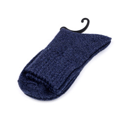 Șosete călduroase melanj unisex - Albastru delta (1 Pereche)