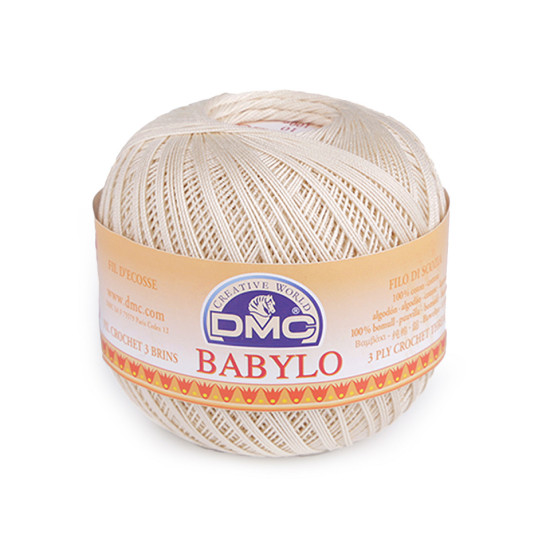Aţă bumbac pentru croșetat dmc babylo, 100 g - Alb (1 Bucată) Aţă bumbac pentru croșetat dmc babylo, 100 g - Alb (1 Bucată)