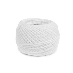 Aţă bumbac pentru croșetat, 40 g - Alb (1 Bucată)