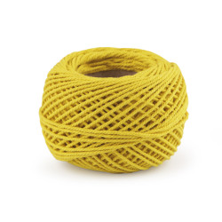 Aţă bumbac pentru croșetat, 40 g - Galben verzui strident (1 Bucată)
