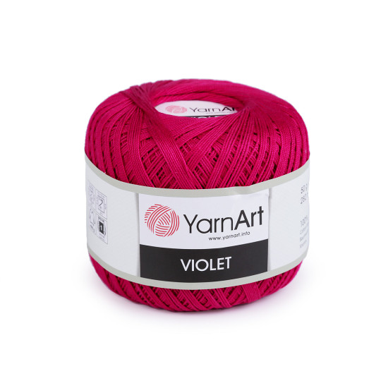 Fir de croșetat din bumbac violet, 50 g - Gri deschis (6 Bucăți) Fir de croșetat din bumbac violet, 50 g - Gri deschis (6 Bucăți)