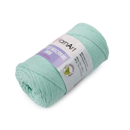Fire de tricotat twisted macrame 250 g - Gri foarte deschis (1 Bucată) Fire de tricotat twisted macrame 250 g - Gri foarte deschis (1 Bucată)