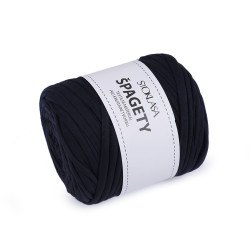 Bandă de tricotat spaghetti,  550 g - Albastru întunecat (1 Bucată)