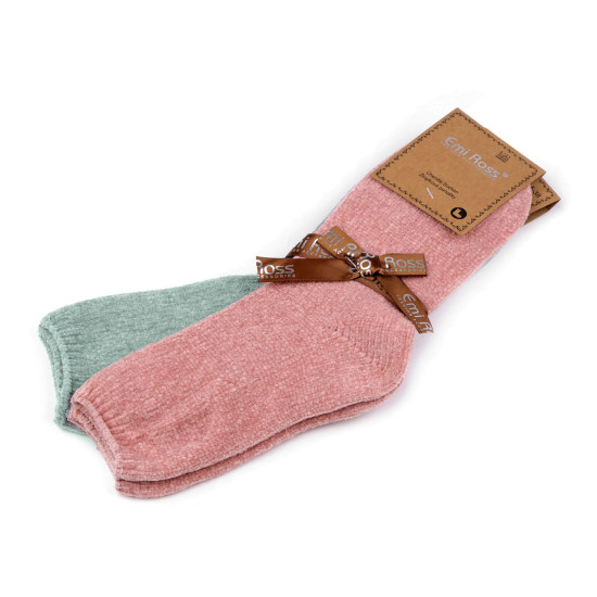 Șosete chenille pentru femei emi ross - Mix (2 Perechi) Șosete chenille pentru femei emi ross - Mix (2 Perechi)