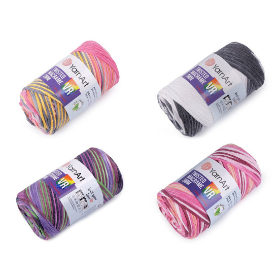Fire de tricotat twisted macrame 250 g - Albastru deschis (1 Bucată) Fire de tricotat twisted macrame 250 g - Albastru deschis (1 Bucată)