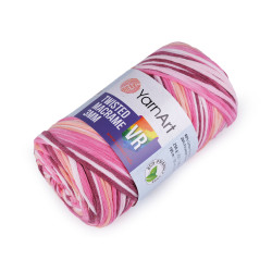 Fire de tricotat twisted macrame 250 g - Roz mediu (1 Bucată)