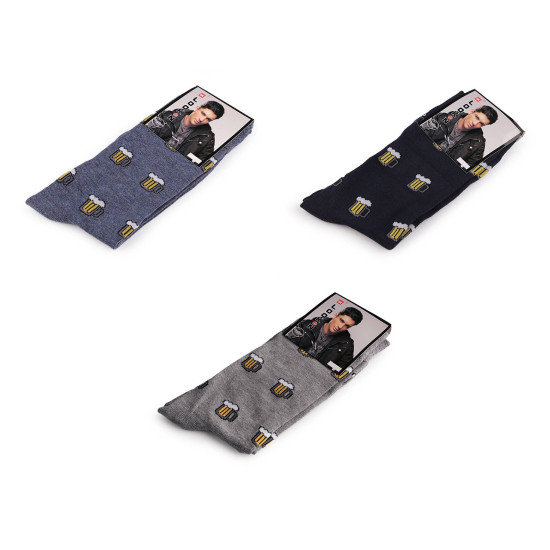 Șosete bărbați din bumbac - Albastru denim (1 Pereche) Șosete bărbați din bumbac - Albastru denim (1 Pereche)