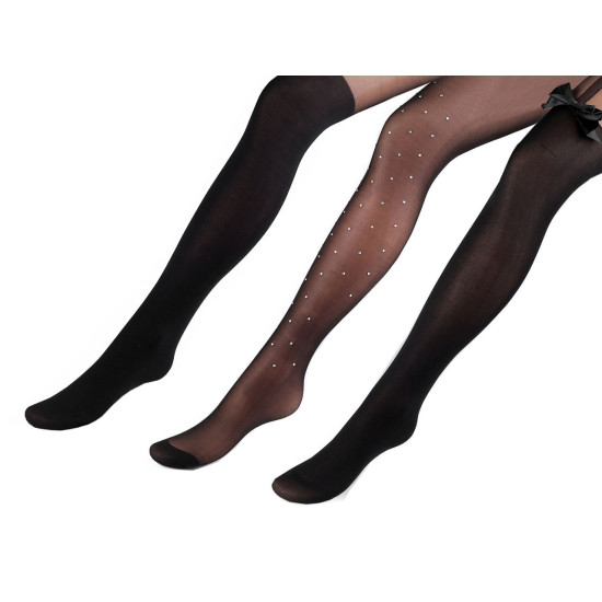 Colanti dama - Negru (3 Bucăți) Colanti dama - Negru (3 Bucăți)