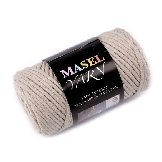 Fire macrame din bumbac reciclat ø5 mm - Gri închis (4 Bucăți) Fire macrame din bumbac reciclat ø5 mm - Gri închis (4 Bucăți)