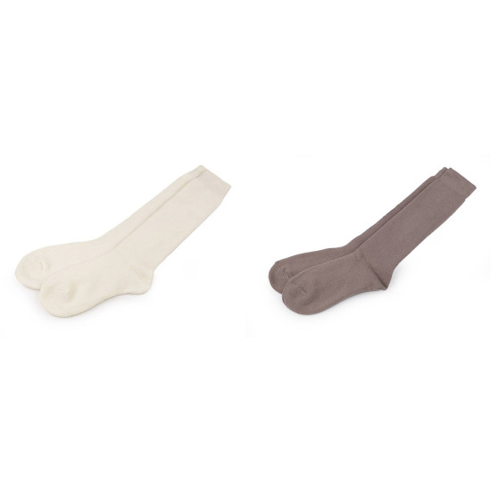 Șosete lungi de damă - Gri deschis (1 Pereche) Șosete lungi de damă - Gri deschis (1 Pereche)