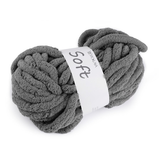 Fire de tricotat chenille soft 250 g - Crem deschis (1 Bucată) Fire de tricotat chenille soft 250 g - Crem deschis (1 Bucată)