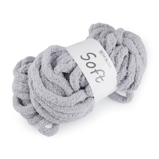 Fire de tricotat chenille soft 250 g - Crem deschis (1 Bucată) Fire de tricotat chenille soft 250 g - Crem deschis (1 Bucată)