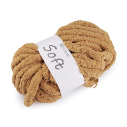 Fire de tricotat chenille soft 250 g - Bej camel (1 Bucată)