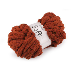 Fire de tricotat chenille soft 250 g - Ruginiu mediu (1 Bucată)