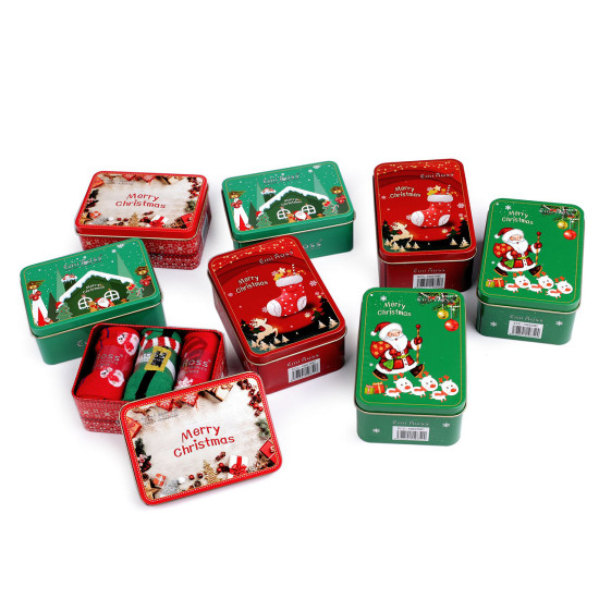 Șosete de crăciun în cutie cadou emi ross - Mix aleatoriu de variante (3 Perechi) Șosete de crăciun în cutie cadou emi ross - Mix aleatoriu de variante (3 Perechi)