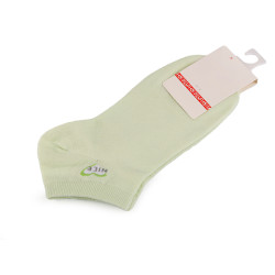 Șosete din bumbac pentru femei/fete - Verde pastel deschis (1 Pereche)