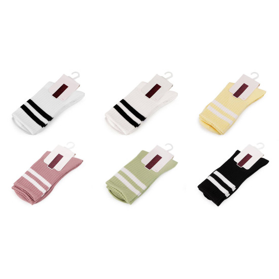 Șosete unisex din bumbac - Crem foarte deschis (1 Pereche) Șosete unisex din bumbac - Crem foarte deschis (1 Pereche)