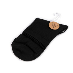 Șosete unisex din bumbac - Negru (1 Pereche)