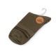 Șosete unisex din bumbac - Verde kaki (4 Perechi) Șosete unisex din bumbac - Verde kaki (4 Perechi)