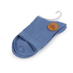 Șosete unisex din bumbac - Bleu pal (1 Pereche)
