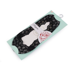 Sosete din dantela anti-alunecare - Negru (1 Pereche)