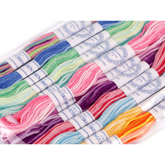 Set broderie fire tip mouline mélír 12 buc/8 m - Mix (12 Bucăți) Set broderie fire tip mouline mélír 12 buc/8 m - Mix (12 Bucăți)