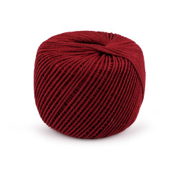 Fire de bumbac macrame ø2 mm - Roșu închis (1 Bucată)