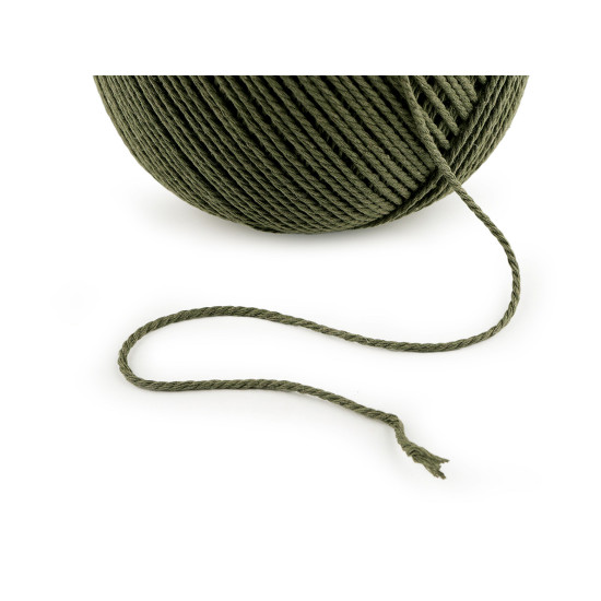 Fire de bumbac macrame ø2 mm - Verde închis (3 Bucăți) Fire de bumbac macrame ø2 mm - Verde închis (3 Bucăți)