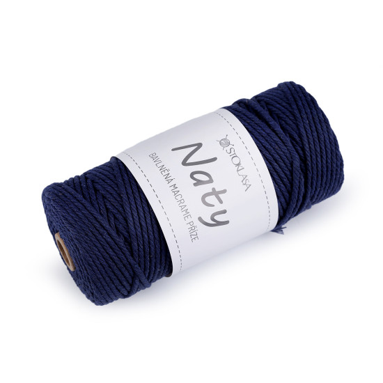 Fire de tricotat din bumbac macrame naty ø3 mm - Gri neutral (3 Bucăți) Fire de tricotat din bumbac macrame naty ø3 mm - Gri neutral (3 Bucăți)
