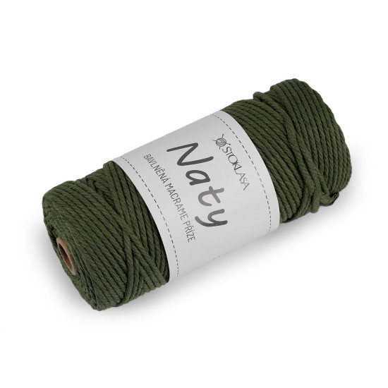 Fire de tricotat din bumbac macrame naty ø3 mm - Gri neutral (3 Bucăți) Fire de tricotat din bumbac macrame naty ø3 mm - Gri neutral (3 Bucăți)