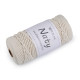 Fire de tricotat din bumbac macrame naty ø3 mm - Gri neutral (3 Bucăți) Fire de tricotat din bumbac macrame naty ø3 mm - Gri neutral (3 Bucăți)