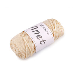 Fire de tricotat si crosetat anet macrame ø2 mm 90 g - Bej deschis (1 Bucată)