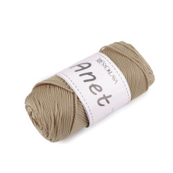 Fire de tricotat si crosetat anet macrame ø2 mm 90 g - Bej (1 Bucată)