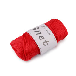 Fire de tricotat si crosetat anet macrame ø2 mm 90 g - Roșu (1 Bucată)